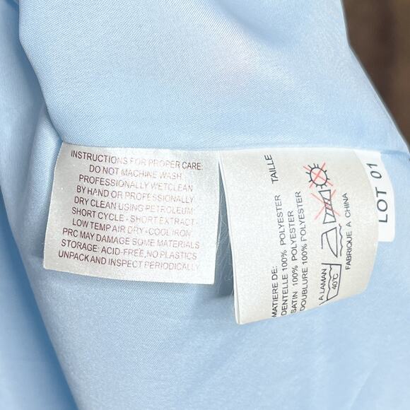 Impression Blue Formal Dress Maxi Sleeveless Layered Mesh Bedazzled Prom Fairy - Picture 14 of 15